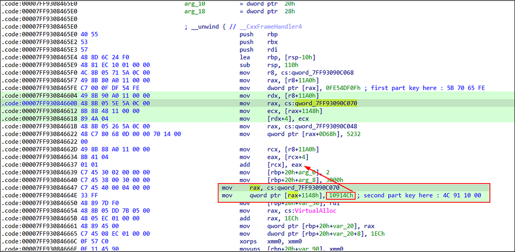 Calculating the first part of the RC4 key