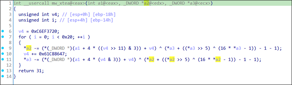 XTEA algorithm