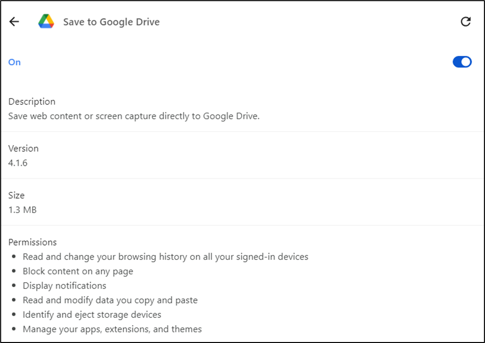 Malicious Chrome extension