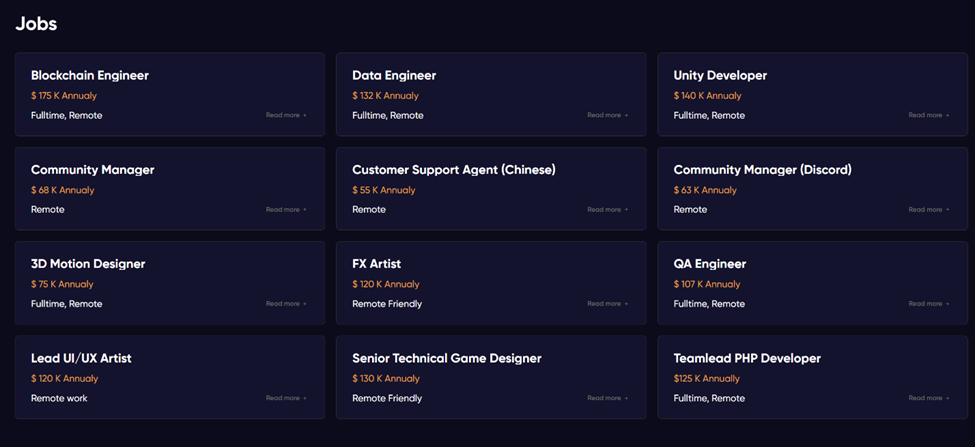 Dragonborn careers page