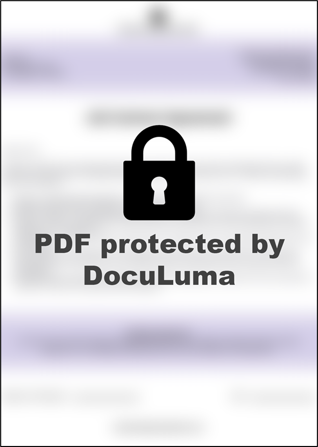 Fake Doculuma PDF that is presumably protected
