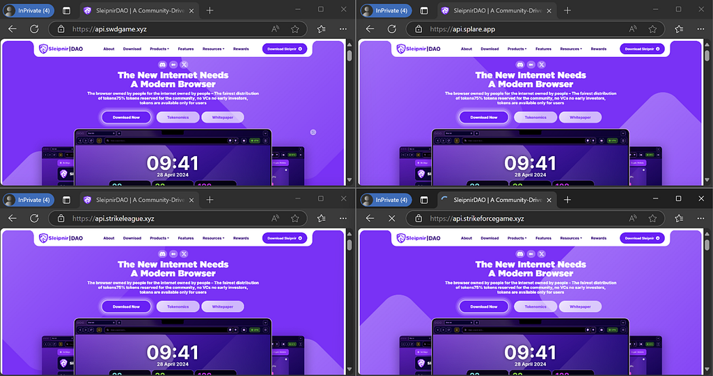 Sleipnir DAO Browser template