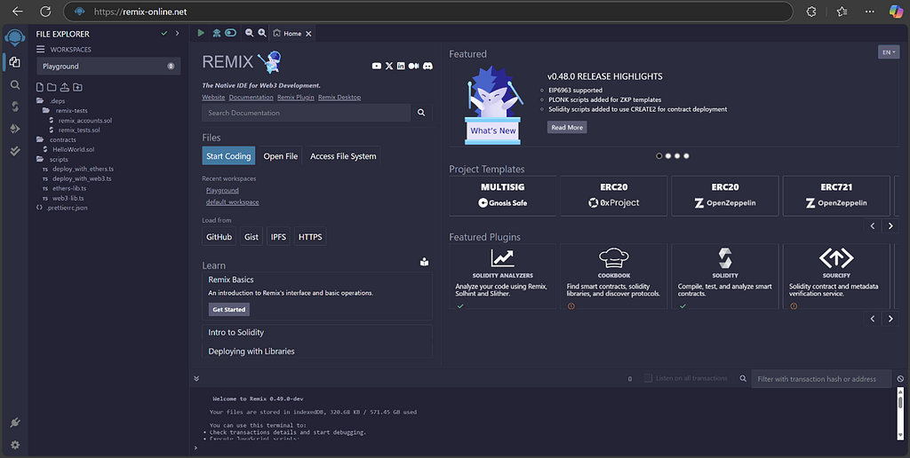 Remix landing page